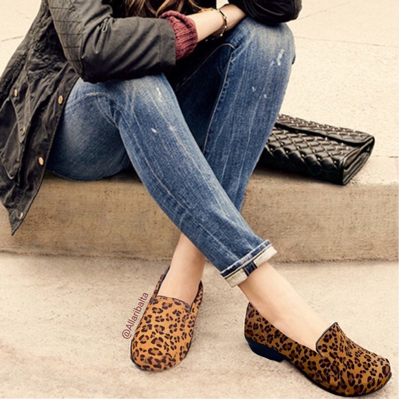 Dansko Olivia Calf Hair Leopard Print Slip On Loafer Flats, Size 37 | 6.5-7 NWT - Picture 13 of 16